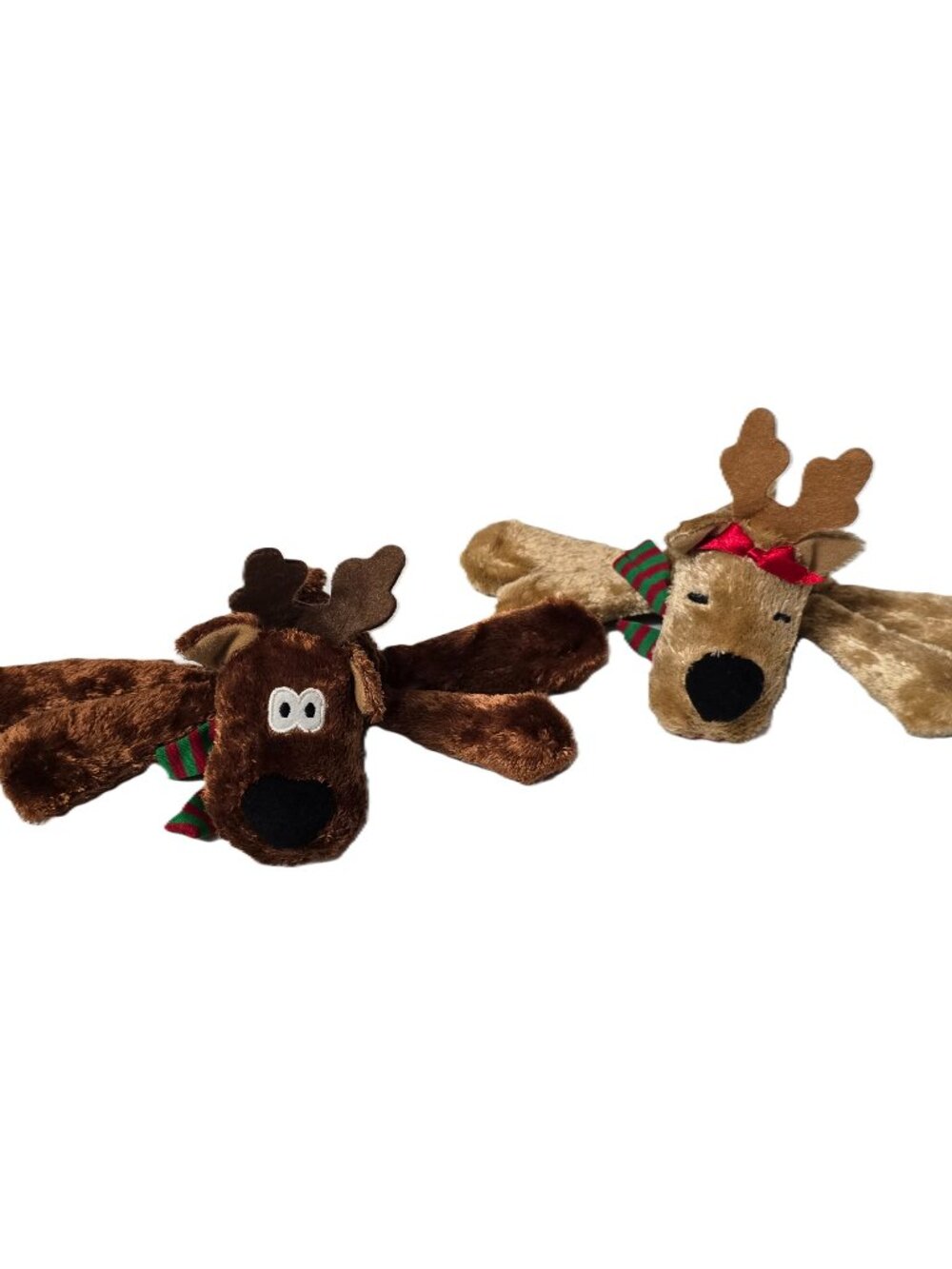 Vintage Rodney Rhonda Reindeer Plush Toy Hallmark Kissing Deer Magnet Christmas